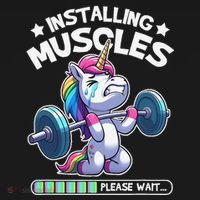 Fitness Weightlifting Unicorn Gym Workout Weight Training Visor thumb 3