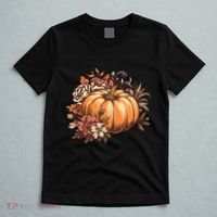 Fall Women Vintage Pumpkin Autumn Graphic Thanksgiving T-Shirt thumb 5