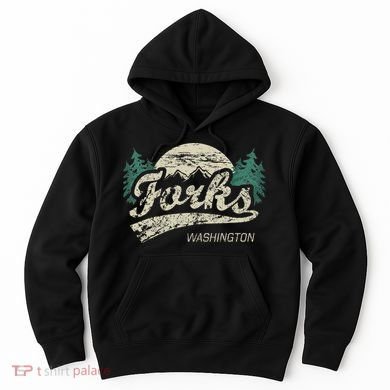 Forks Washington Vintage Hoodie