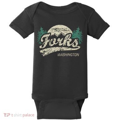 Forks Washington Vintage Baby Bodysuit