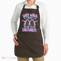 Funny Why Walk When You Can Cartwheel Apron thumb 2