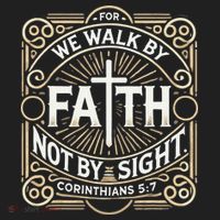 For We Walk Faith Not By Sight Christian Bible Verse Beanie thumb 2