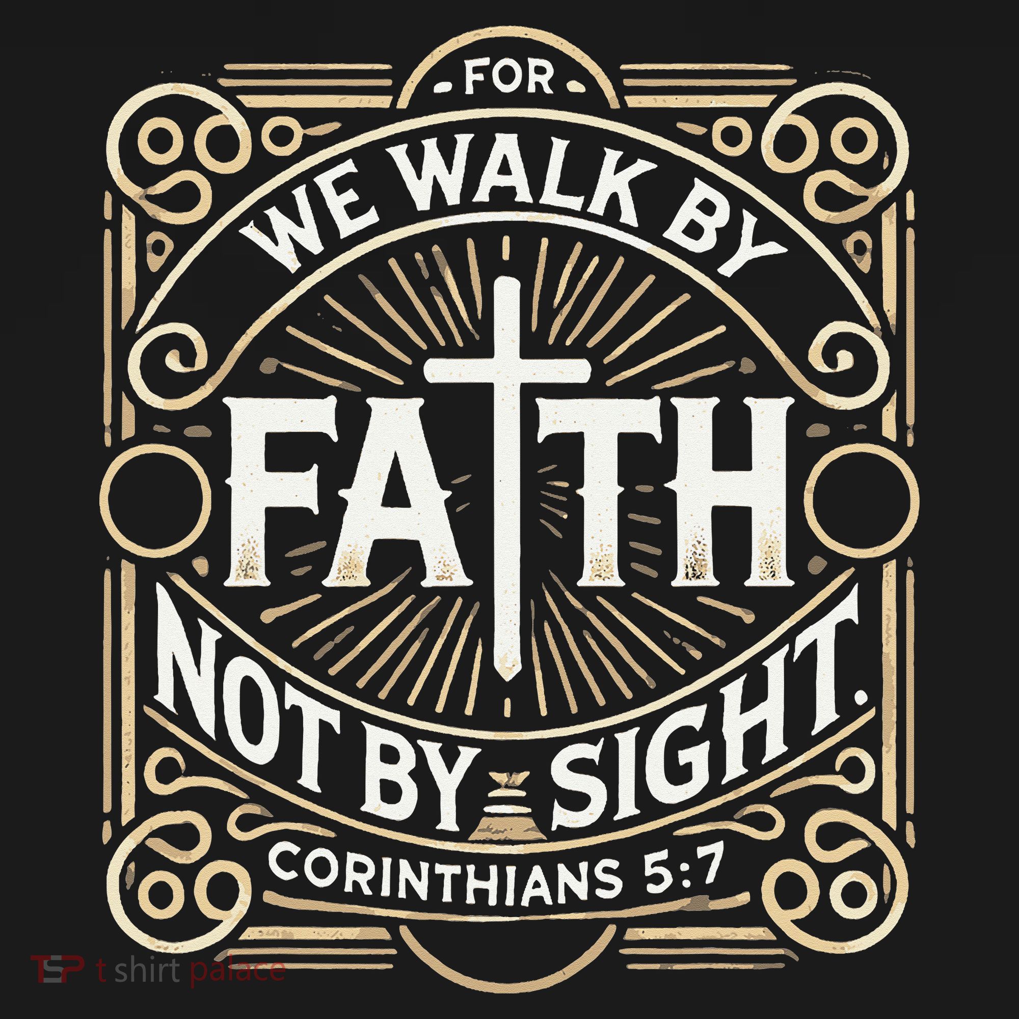 For We Walk Faith Not By Sight Christian Bible Verse Women's Hoodie