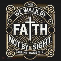For We Walk Faith Not By Sight Christian Bible Verse Baby Bodysuit thumb 2