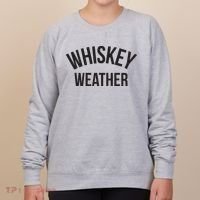 Funny Whiskey Weather Winter Holiday Women's Sweatshirt thumb 0