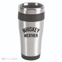 Funny Whiskey Weather Winter Holiday 16oz Travel Tumbler thumb 0