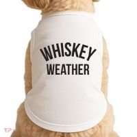 Funny Whiskey Weather Winter Holiday Doggie Tank thumb 0
