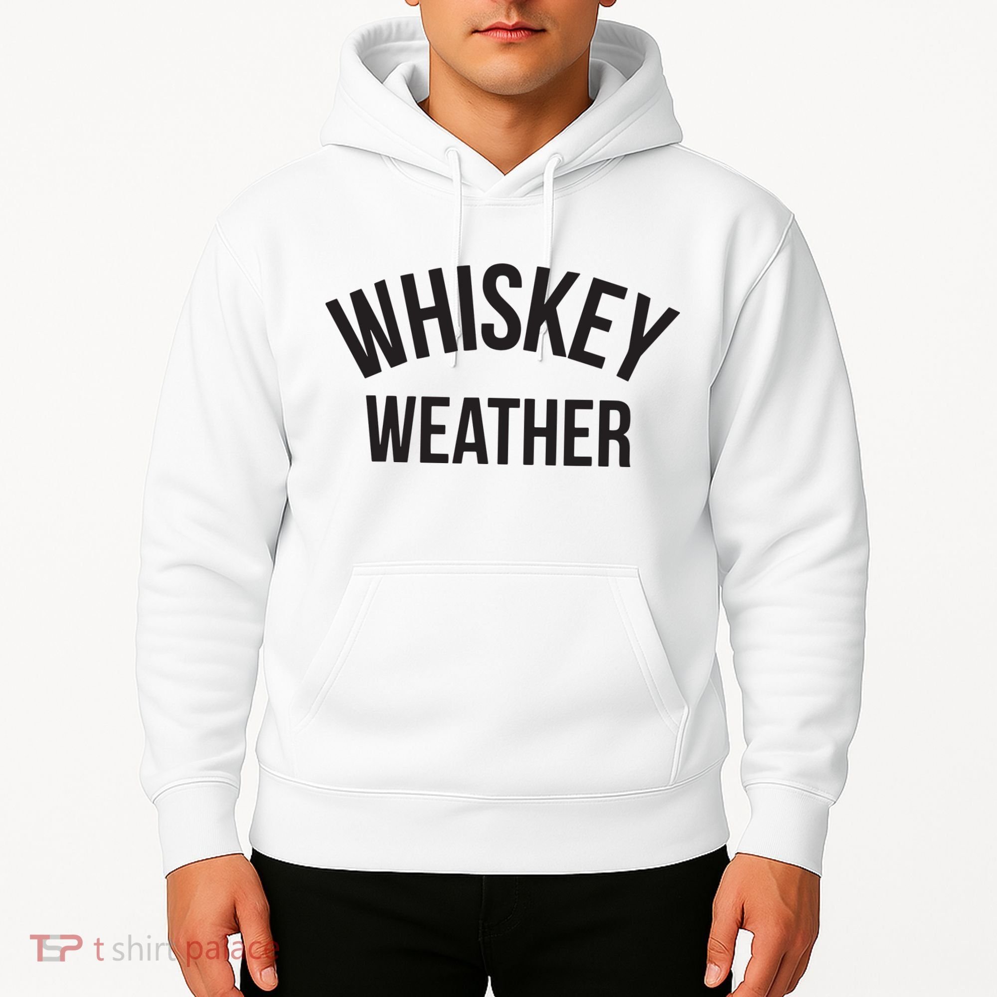 Funny Whiskey Weather Winter Holiday Hoodie