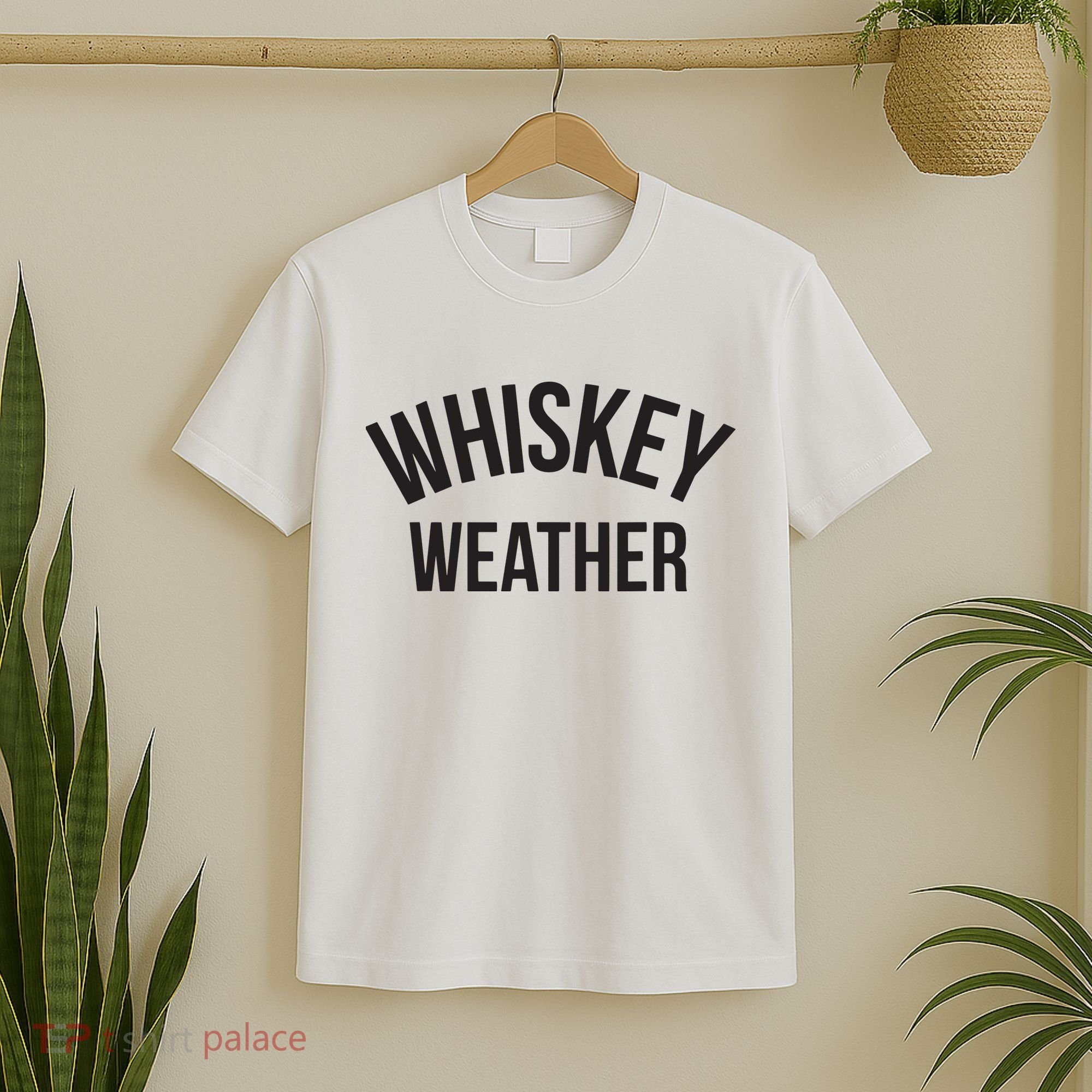 Funny Whiskey Weather Winter Holiday T-Shirt