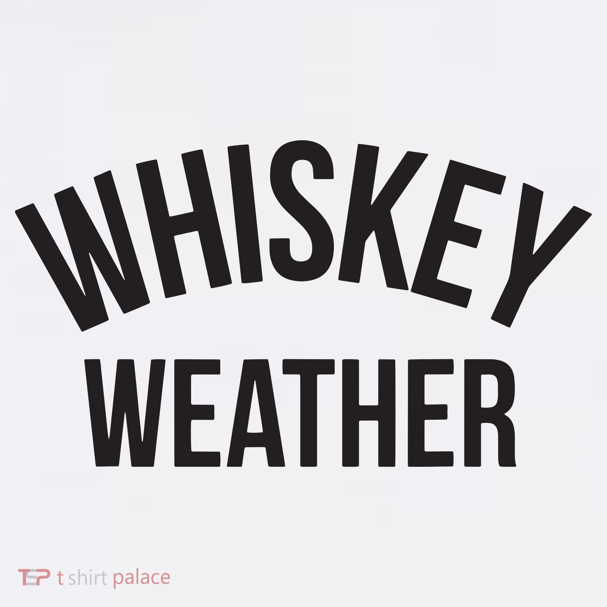 Funny Whiskey Weather Winter Holiday Mousepad