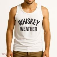 Funny Whiskey Weather Winter Holiday Tank Top thumb 3