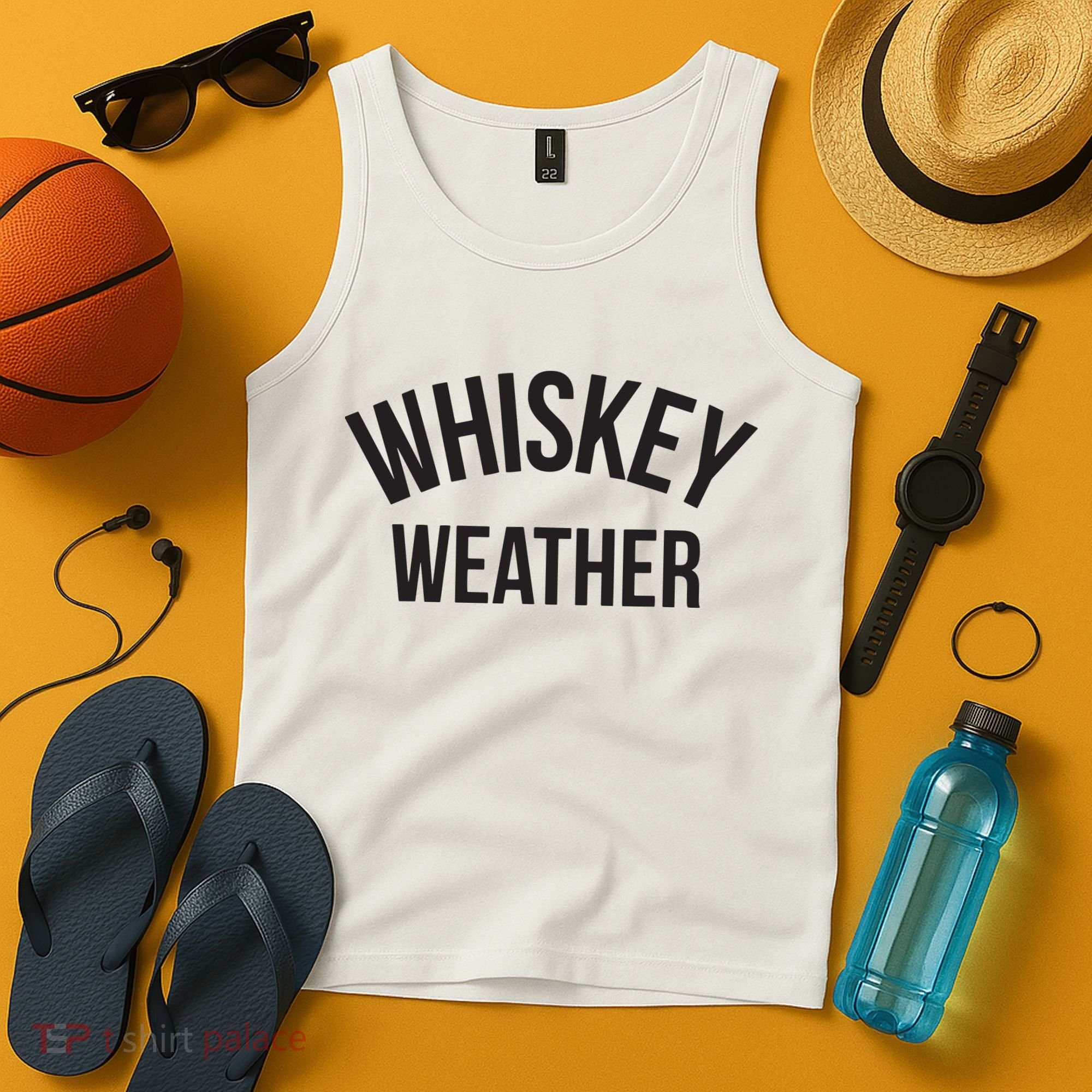 Funny Whiskey Weather Winter Holiday Tank Top