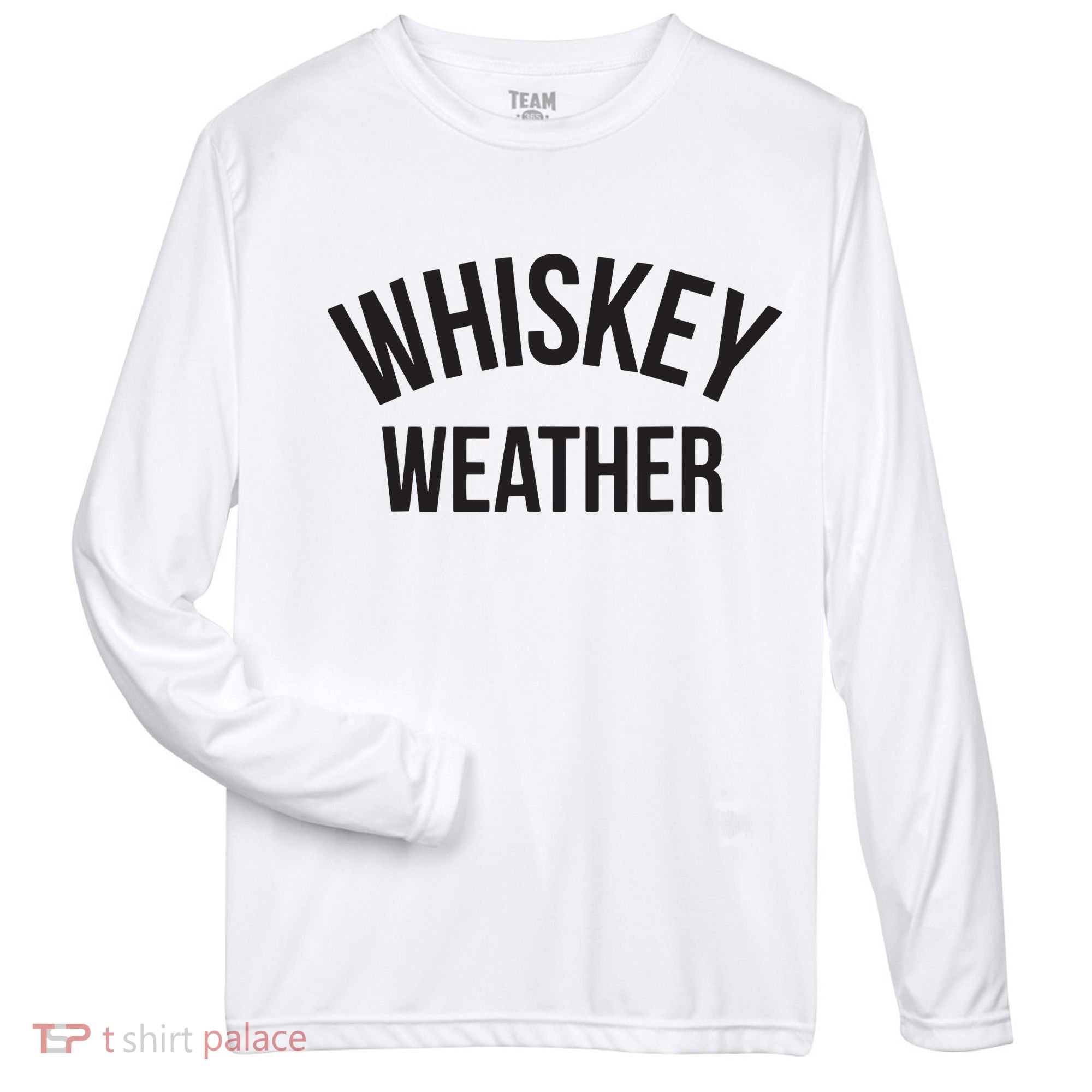 Funny Whiskey Weather Winter Holiday Zone Performance Long-Sleeve T-Shirt