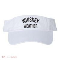 Funny Whiskey Weather Winter Holiday Visor thumb 0