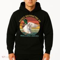 Funny Waterfowl Wild Birds Easily Distracted By Mallard Duck Hoodie thumb 2