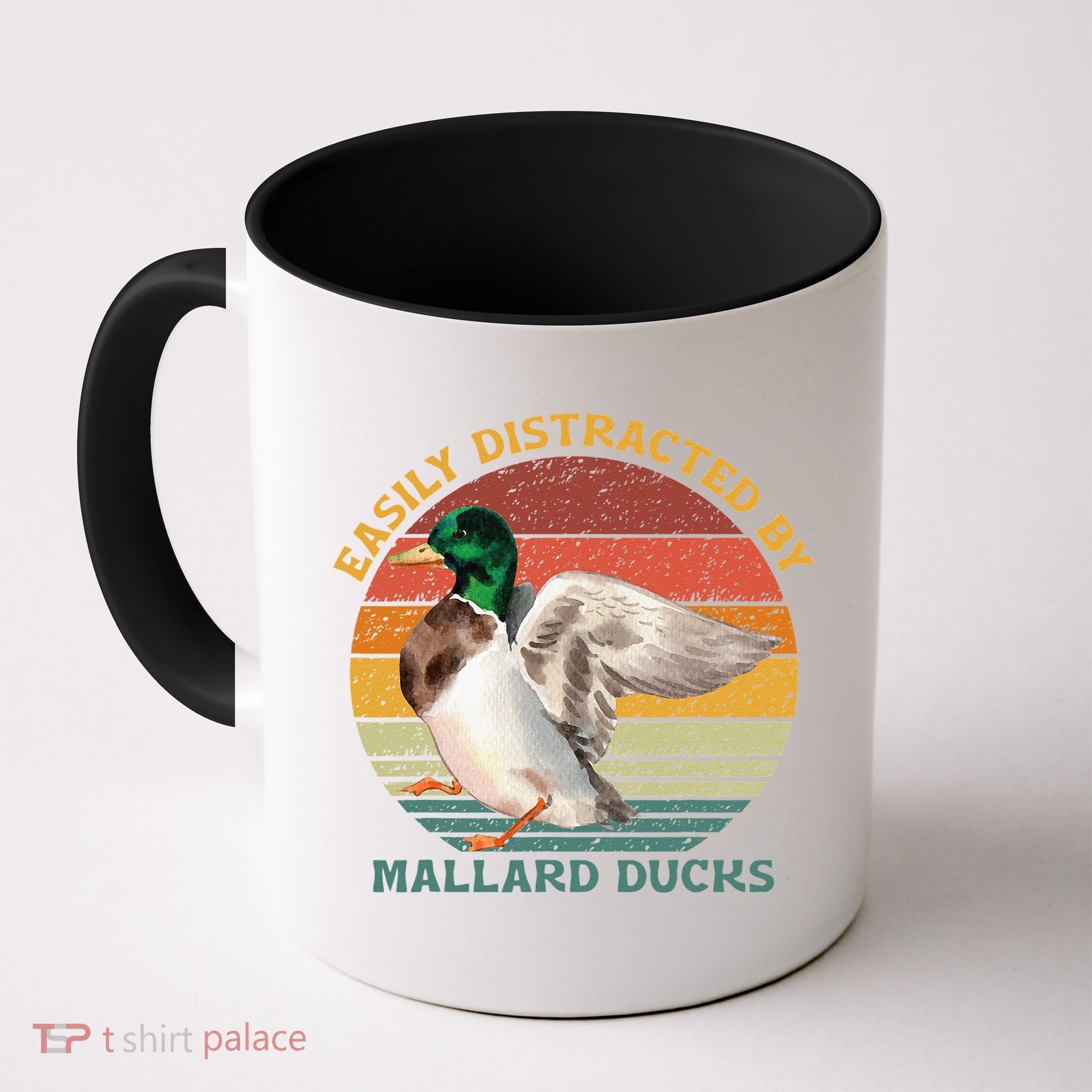 Funny Waterfowl Wild Birds Easily Distracted By Mallard Duck Coffee Mug