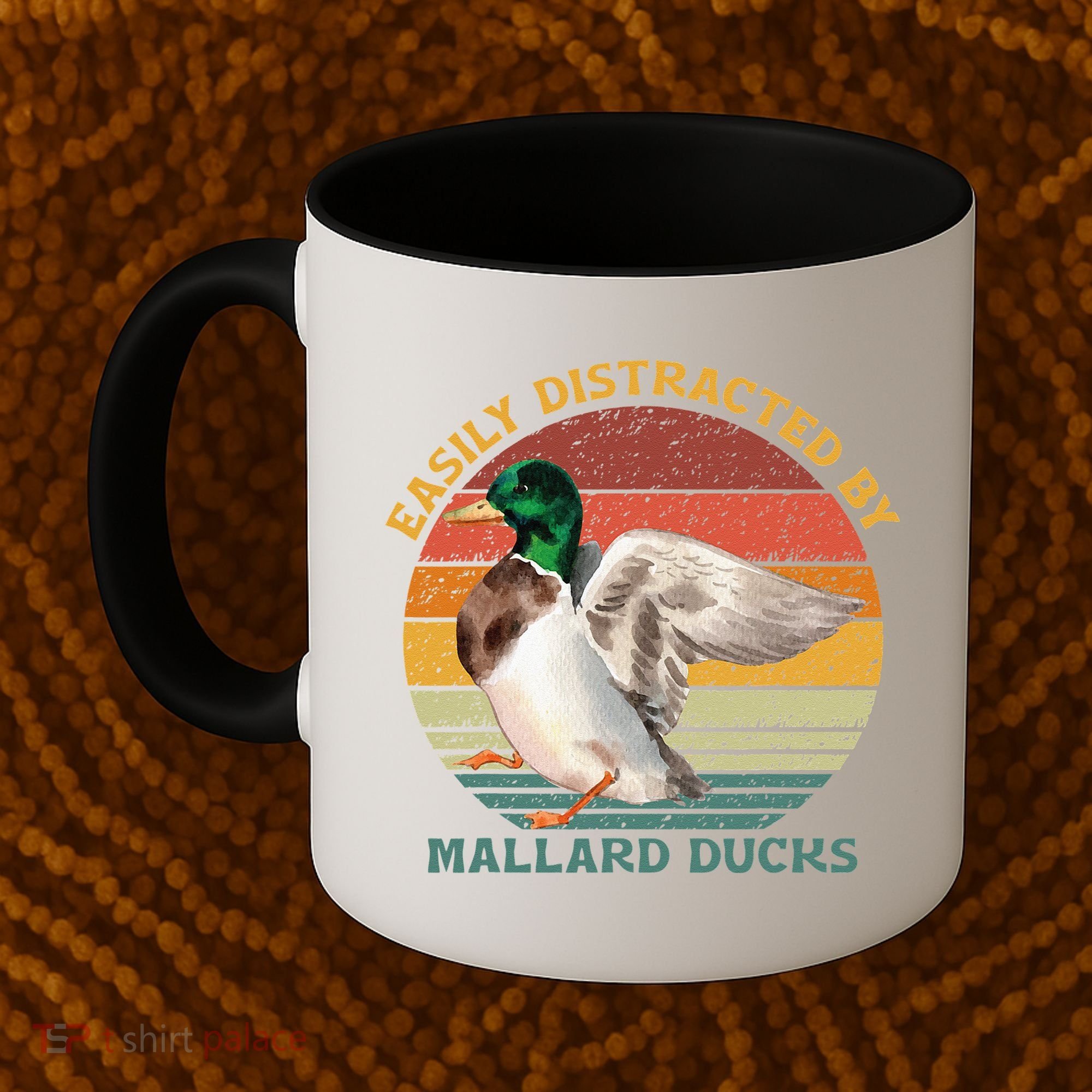 Funny Waterfowl Wild Birds Easily Distracted By Mallard Duck Coffee Mug
