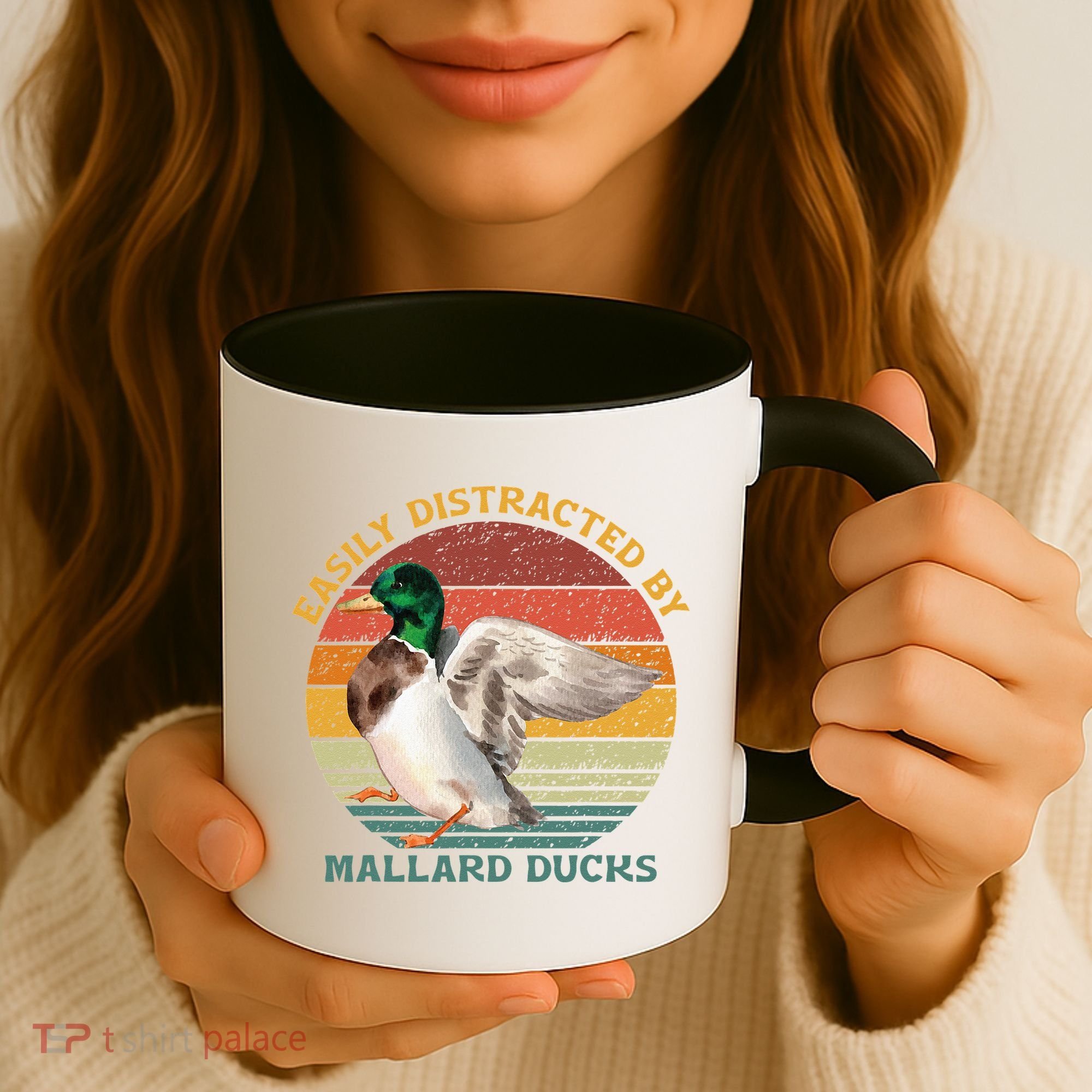 Funny Waterfowl Wild Birds Easily Distracted By Mallard Duck Coffee Mug
