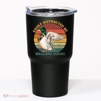 Funny Waterfowl Wild Birds Easily Distracted By Mallard Duck Tumbler thumb 0