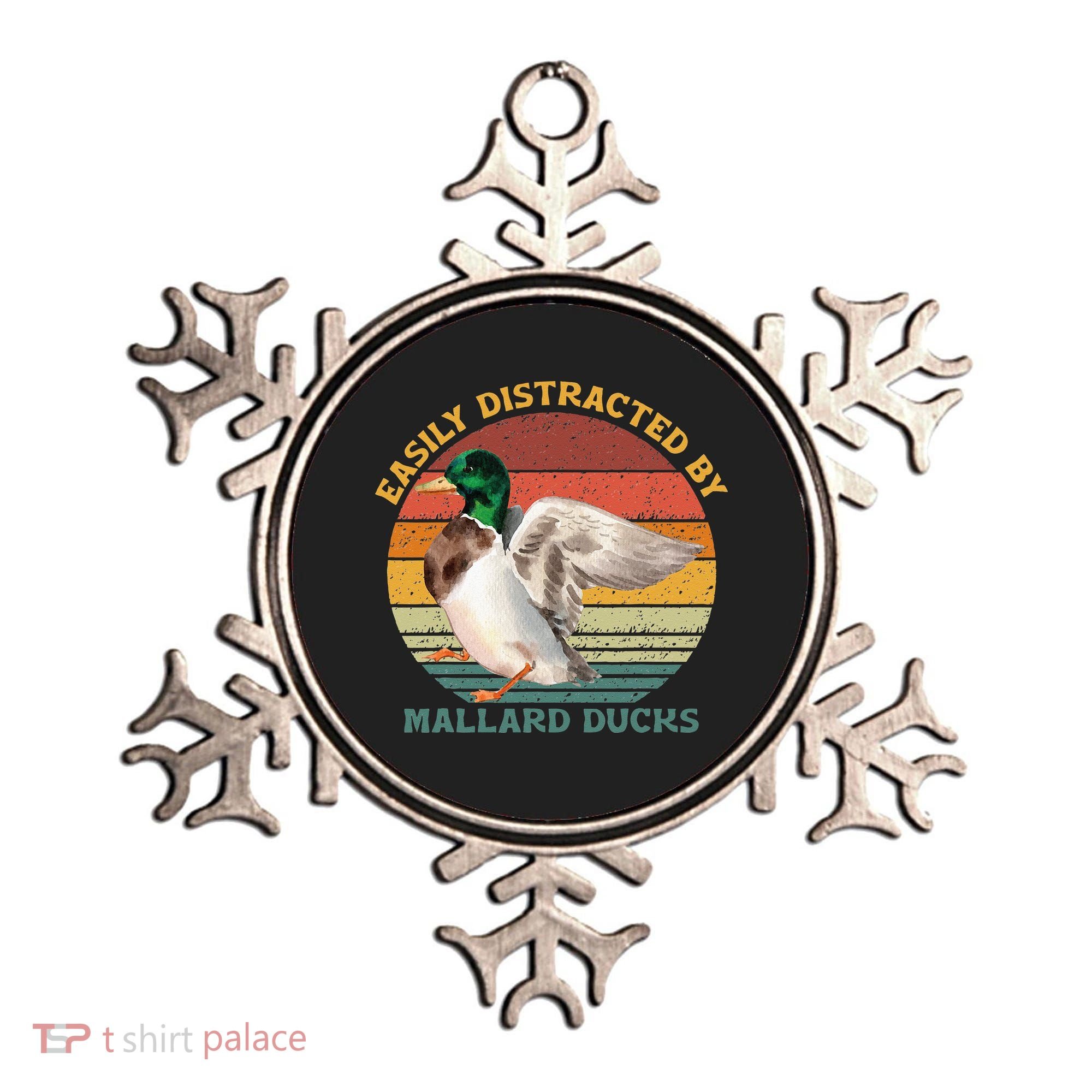 Funny Waterfowl Wild Birds Easily Distracted By Mallard Duck Ornament