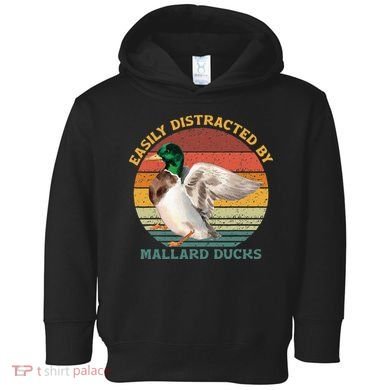 Funny Waterfowl Wild Birds Easily Distracted By Mallard Duck Toddler Hoodie
