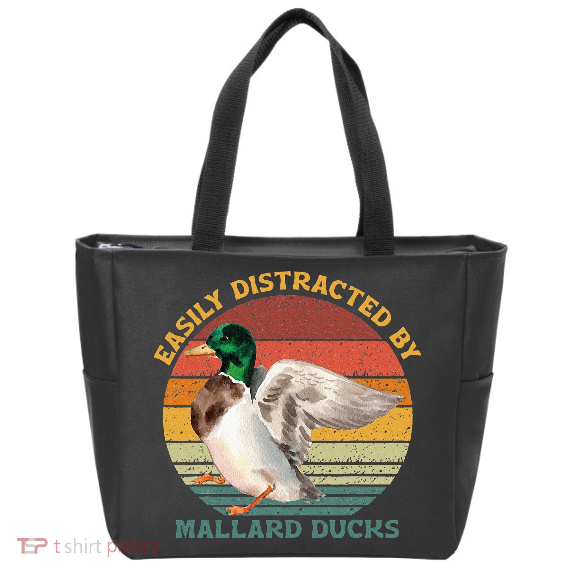 Funny Waterfowl Wild Birds Easily Distracted By Mallard Duck Tote Bag