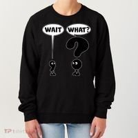 Funny Wait What Comma Question Mark Comic Women's Sweatshirt thumb 0