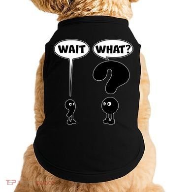 Funny Wait What Comma Question Mark Comic Doggie Tank