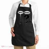 Funny Wait What Comma Question Mark Comic Apron thumb 2