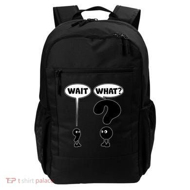Funny Wait What Comma Question Mark Comic Backpack