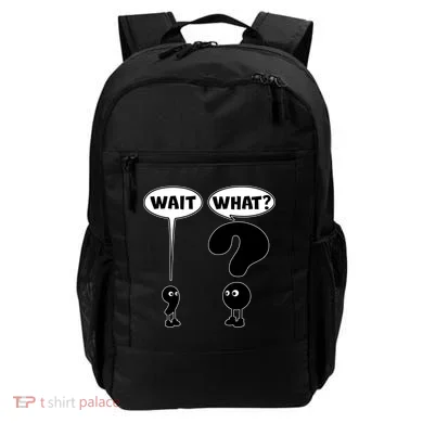 Funny Wait What Comma Question Mark Comic Backpack