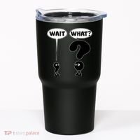Funny Wait What Comma Question Mark Comic Tumbler thumb 0