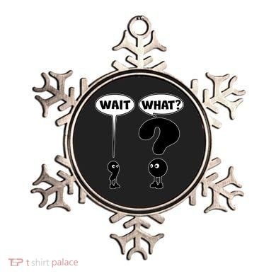 Funny Wait What Comma Question Mark Comic Ornament