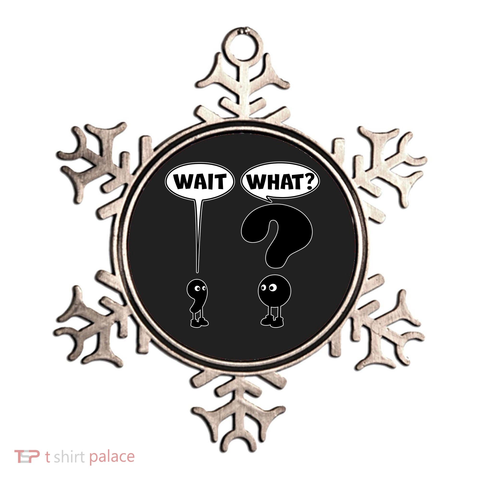 Funny Wait What Comma Question Mark Comic Ornament
