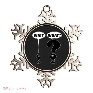 Funny Wait What Comma Question Mark Comic Ornament