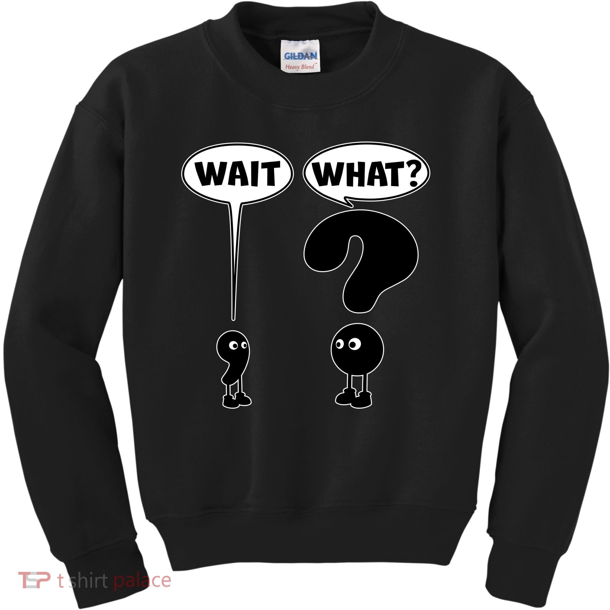 Funny Wait What Comma Question Mark Comic Kids Sweatshirt