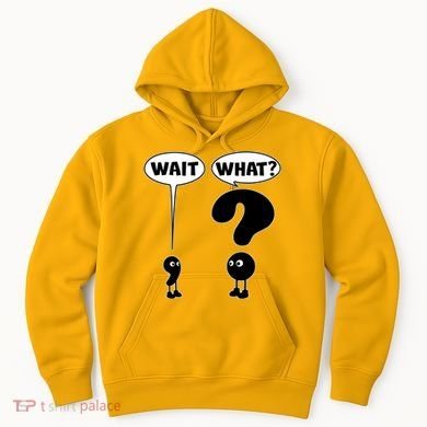 Funny Wait What Comma Question Mark Comic Hoodie