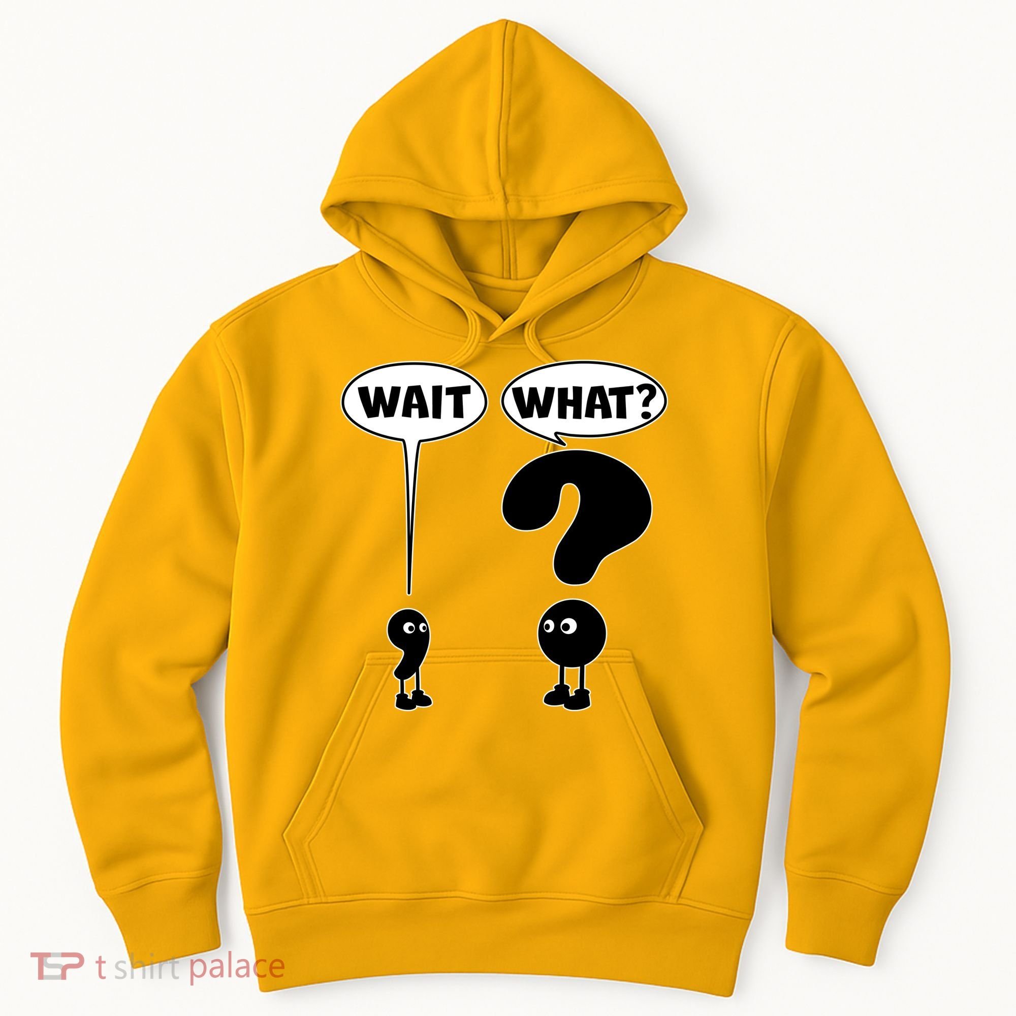 Funny Wait What Comma Question Mark Comic Hoodie
