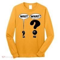 Funny Wait What Comma Question Mark Comic Long Sleeve Shirt thumb 0
