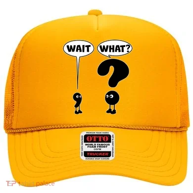 Funny Wait What Comma Question Mark Comic Hat