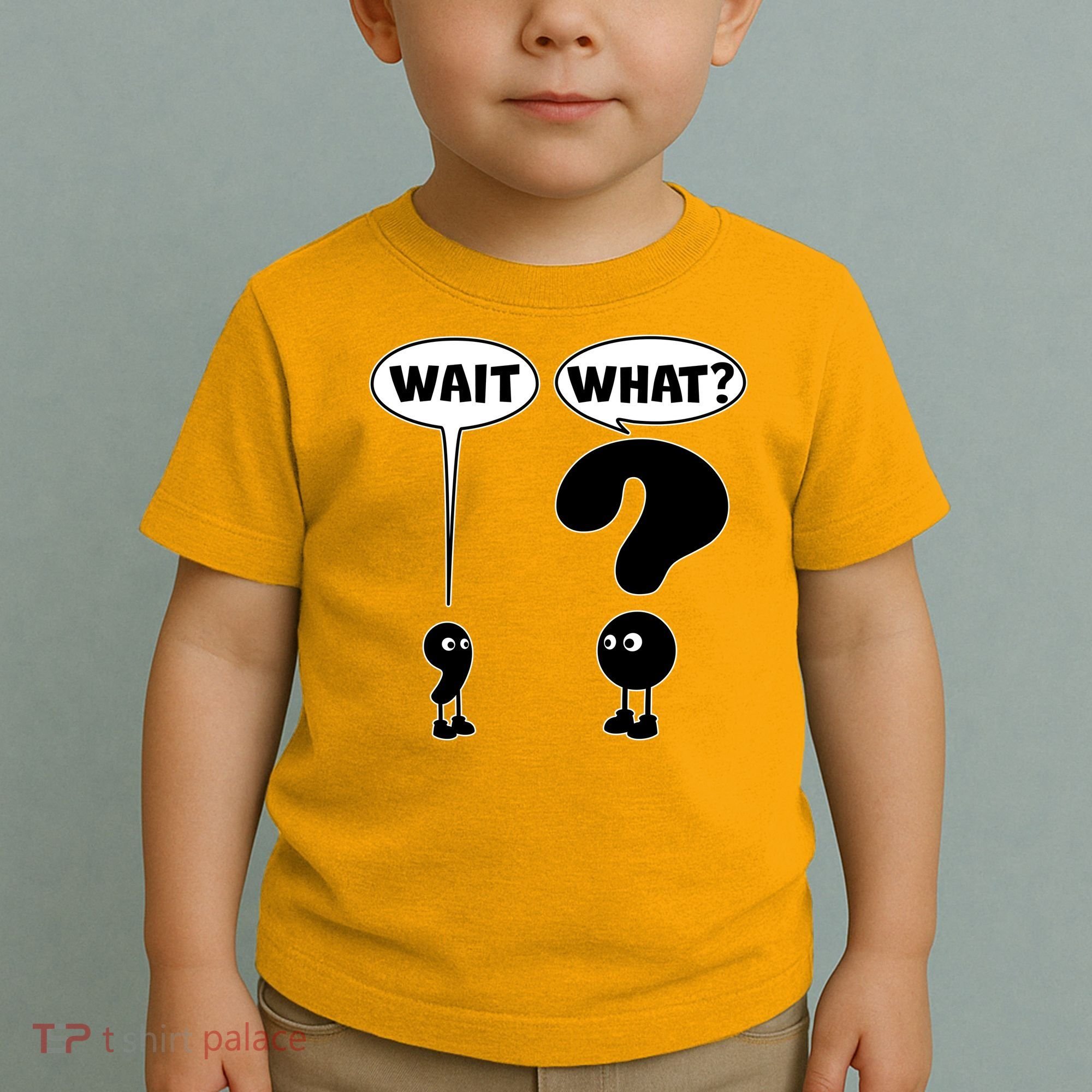 Funny Wait What Comma Question Mark Comic Toddler T-Shirt