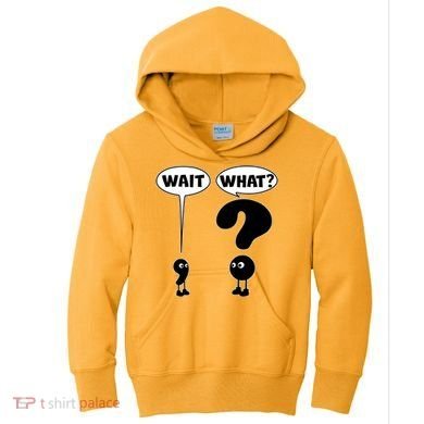 Funny Wait What Comma Question Mark Comic Kids Hoodie