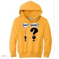 Funny Wait What Comma Question Mark Comic Kids Hoodie thumb 0