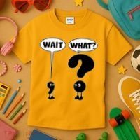 Funny Wait What Comma Question Mark Comic Kids T-Shirt thumb 3