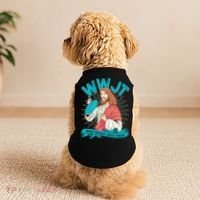 Funny WWJT What Would Jesus Throw Frisbee Disc Golf Sport Doggie Tank thumb 2