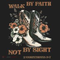Faith We Walk By Faith Not By Sight Christian Women's Sweatshirt thumb 2