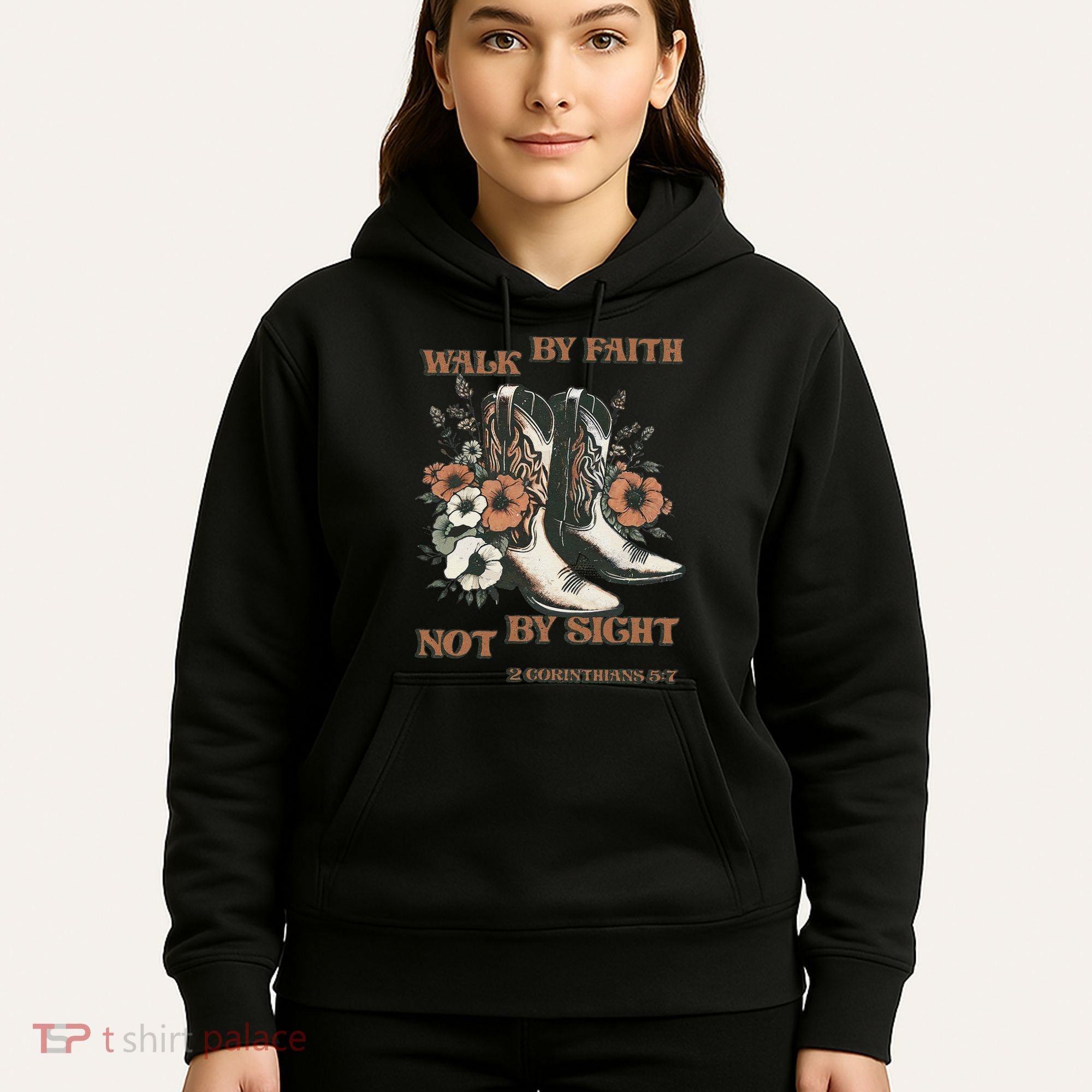 Faith We Walk By Faith Not By Sight Christian Hoodie