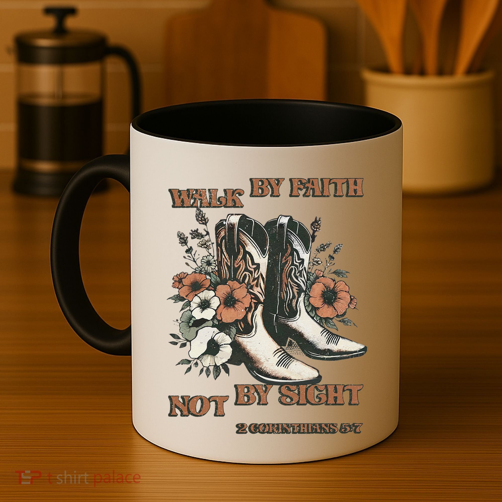 Faith We Walk By Faith Not By Sight Christian Coffee Mug