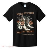 Faith We Walk By Faith Not By Sight Christian Kids T-Shirt thumb 0