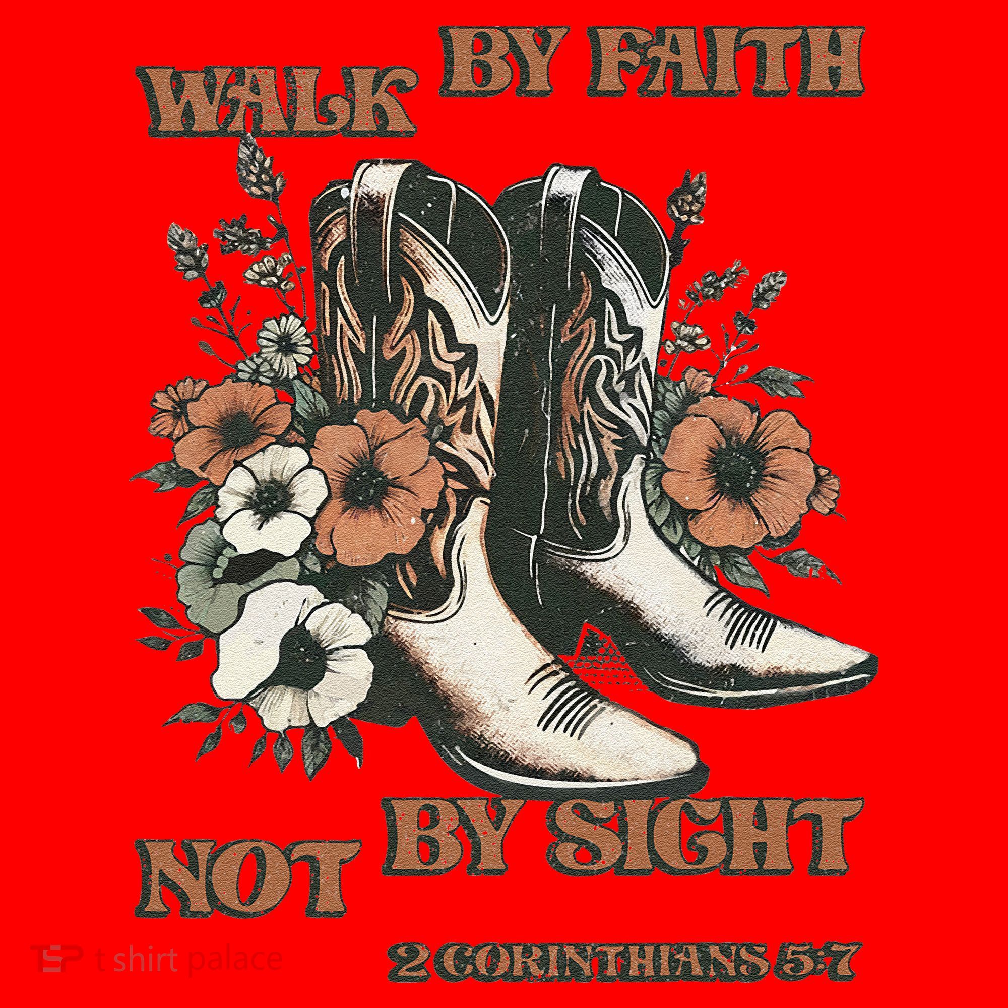 Faith We Walk By Faith Not By Sight Christian Santa Hat